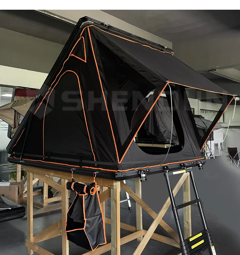 4 person Camping Off-road Folding Hard Shell Aluminium Style Truck Rooftop Tent Car Roof Top Tent For Outdoor Camping Tent
