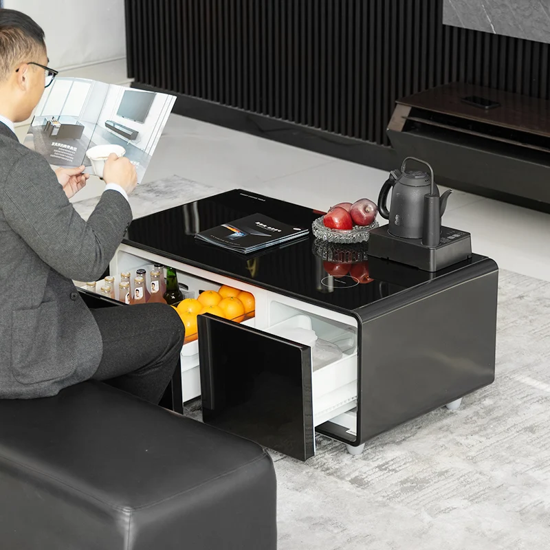 2024 new smart coffee table multifunctional wireless charging speaker living room music player coffee table