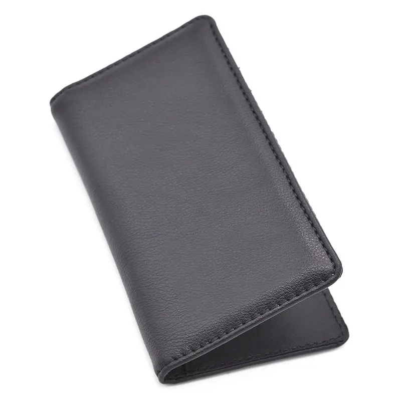 Leather wallet Safe Fashion Leather Multi Function Large Capacity Metal Wallet men wallets & holders
