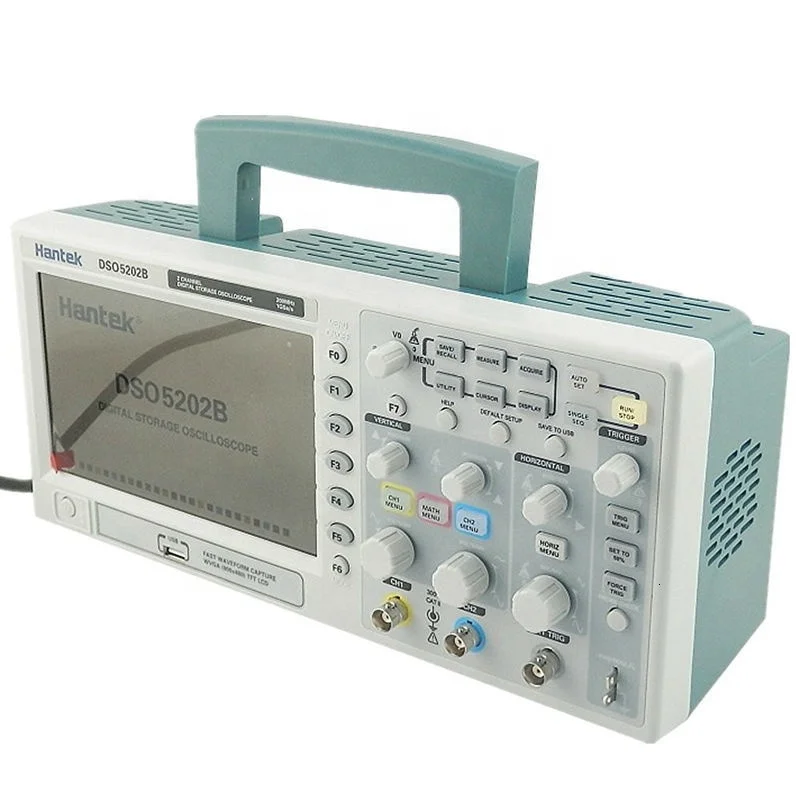 Hantek DSO5062B/DSO5102B/DSO5202B Digital Storage Oscilloscope 1GS/s USB 7' Color 2 Channels 2CH Record Length 1M USB