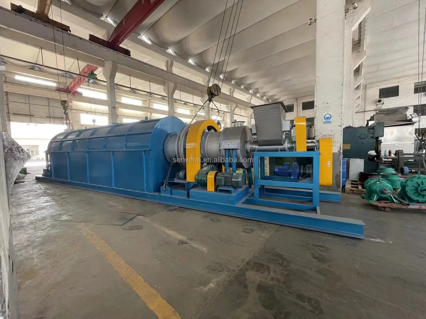 Electric heating drying equipment rotary drum dryer Drum Automatic Electric Heating Dryer Calcination