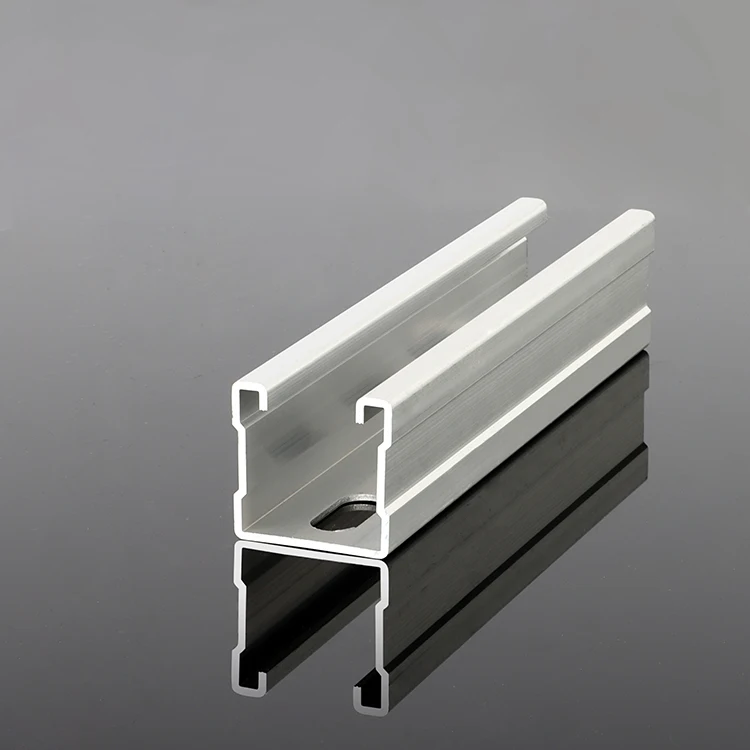 aluminum alloy frame photovoltaic bracket H shape guide rail universal solar panel tilt slot Solar Strut Channel