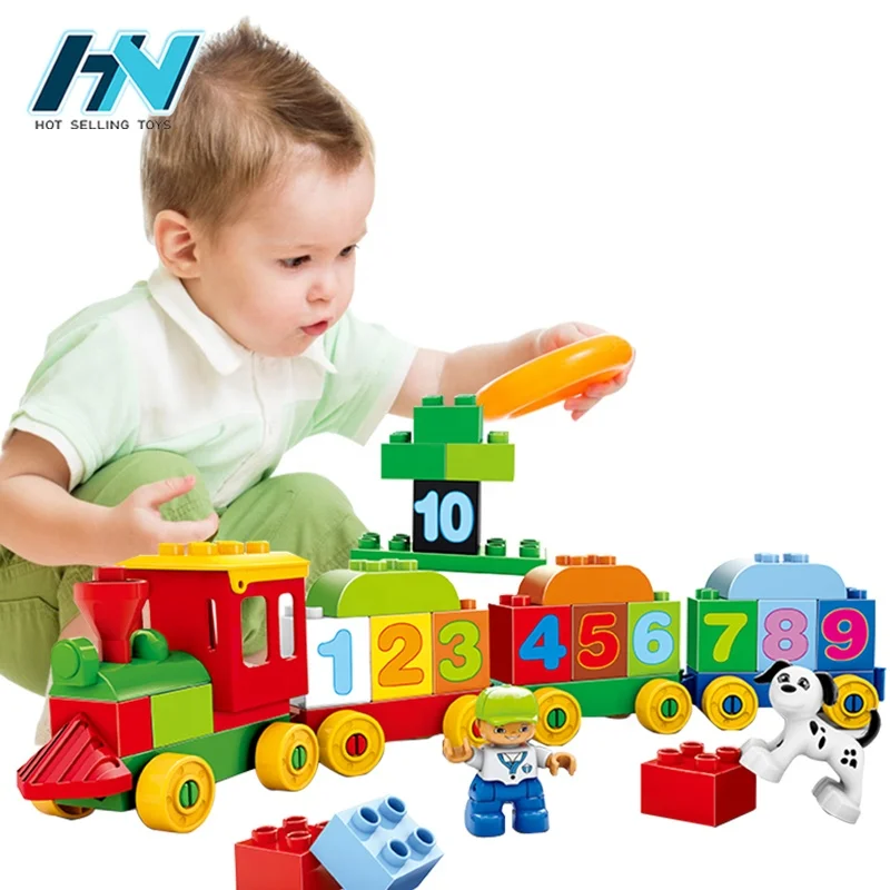Children creative interactive puzzle block numbers toys blocks toys building with 48pcs
