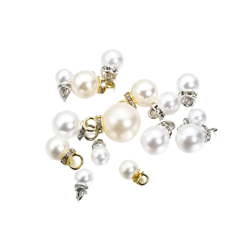 taosheng abs pearl pendant Metal accessories Handmade beaded necklace diy jewelry