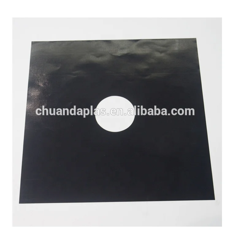 
PTFE Gas Range Protectors Black Gas Stove Burner Covers Stove Top Liner 