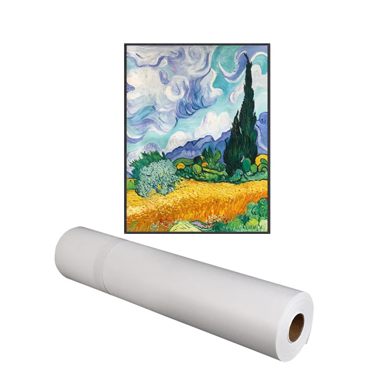 
320gsm matte painting canvas roll artist modern fabric printing art supplies 