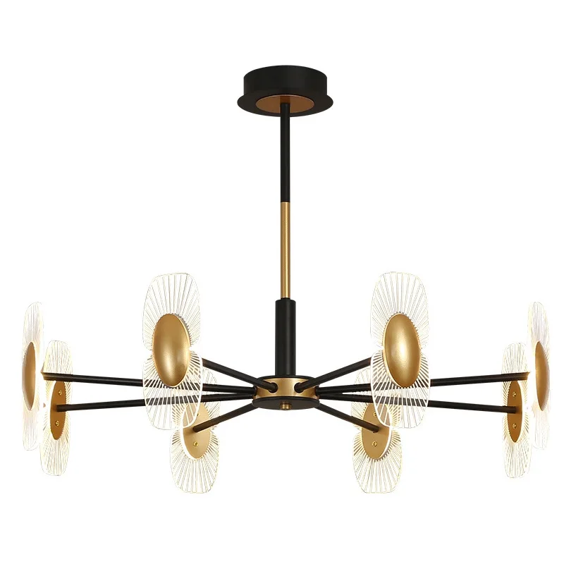 80W modern fancy large adjustable arms lamps for dinning room long table led chandelier pendant lights