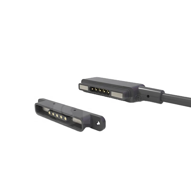 5 Pin Male and females magnetic connector with UCB cable for High-speed scanner