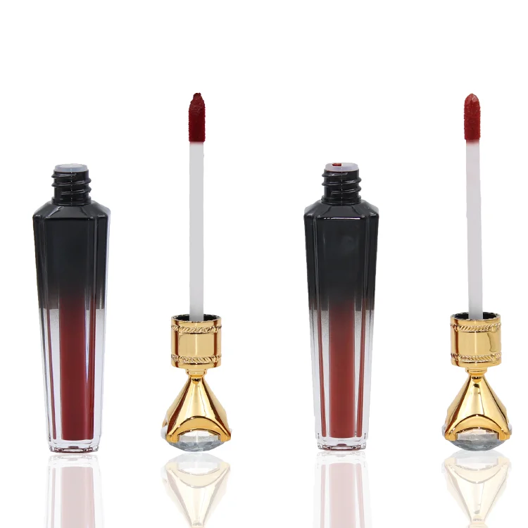 Makeup Clear Lip Gloss Lipgloss Organic Lip Gloss Private Label Gradient Diamond Tube Lipgloss