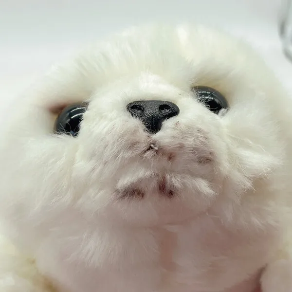 Custom stuffed sea animals realistic white seal plush toy