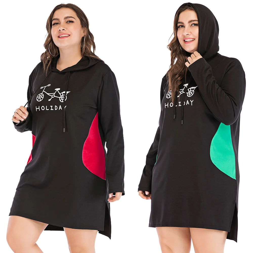 
womens clothing manufacturers Printed hooded collar Versatile women clothing vendor 