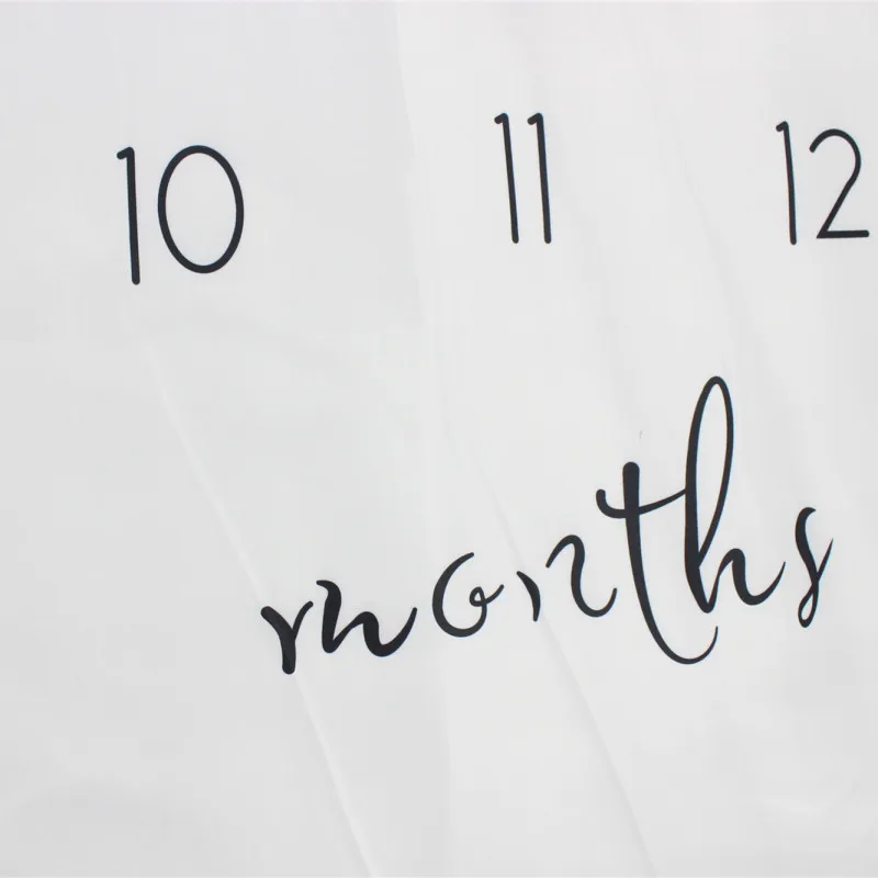 Decorative Photography Prop Milestone Baby Blanket Cotton