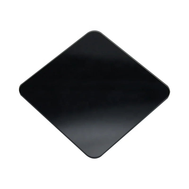 Custom high quality high temperature resistant black glass ceramics panel for induction cooker