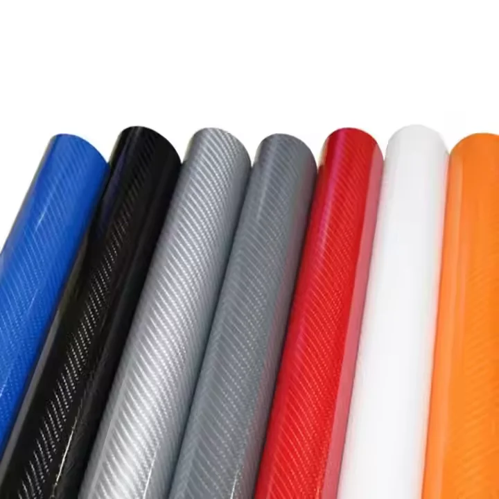 4D Vinyl Carbon Fiber Color Tint Film Advertising Materials Decorative Wrap Home Wallpaper 2D 3D 5D PVC Decorative Wrap Film