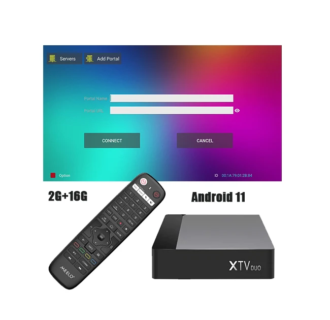 Free shipping 24hour streaming IPTV Box 4K Stalker XTV DUO Android TV Box Android 11 2G16G 5G Dual WiFi Set Top Box MEELO