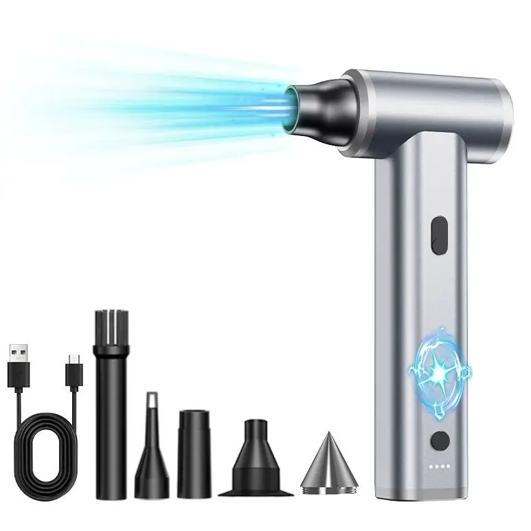 customizable portable aluminium car dryer with 2000mAh*4 batteries super power turbo jet fan air blower duster