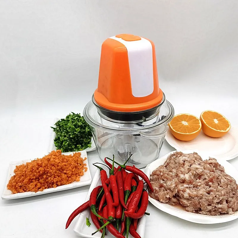 Бытовая электрическая мясорубка многофункциональный электрический кухонный комбайн 2 литра двойные шестерни кухонный комбайн мясорубка