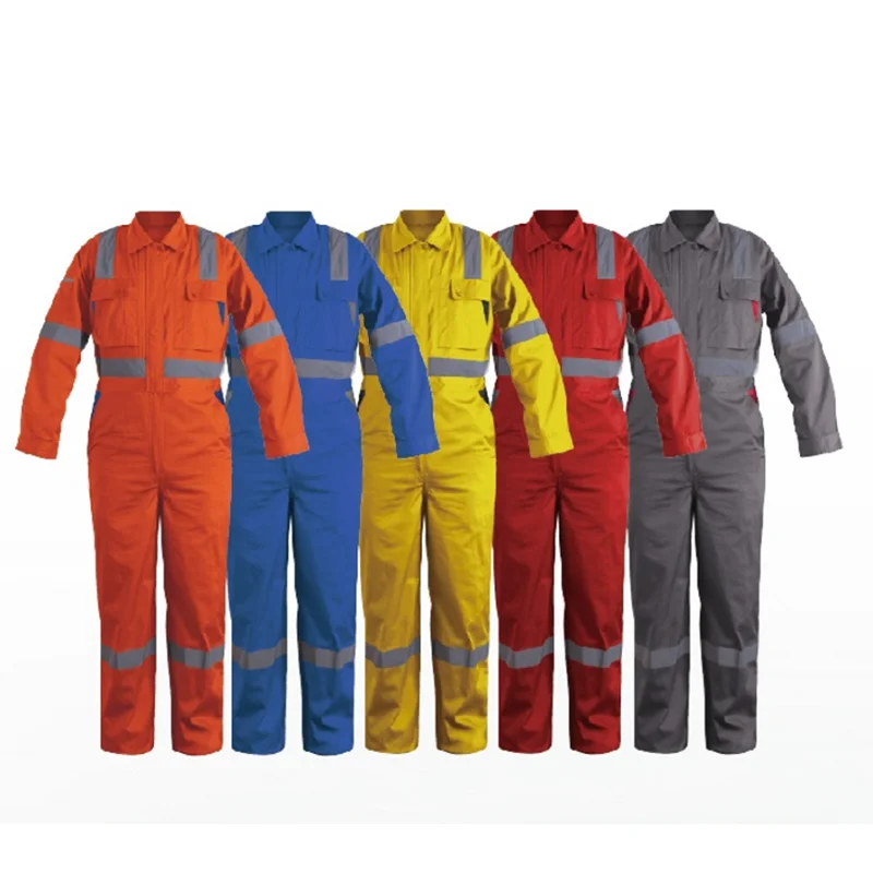 Best Quality Jumpsuit Personal Protection Uniforms Coverall Construction Workwear with Reflective Tape