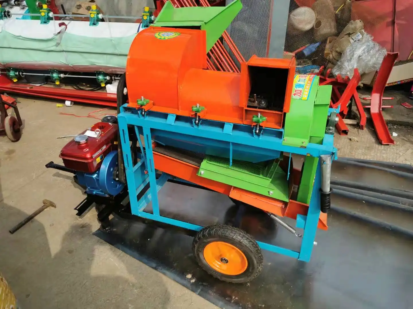Farm thresher machine corn maize thresher diesel engine corn sheller