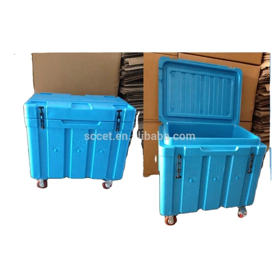 330L Insulated Dry Ice Poly Boxes Dry ice transport container dry ice chest made in shanghai