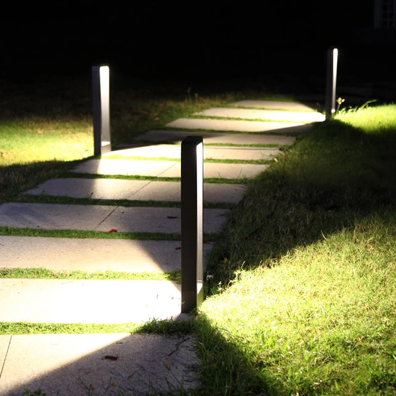 Ip65 Led Outdoor Luxury Garden Lamp Waterproof  Lawn light Modern Landscape 30cm 60cm High Bollard Lighting Manufacturer