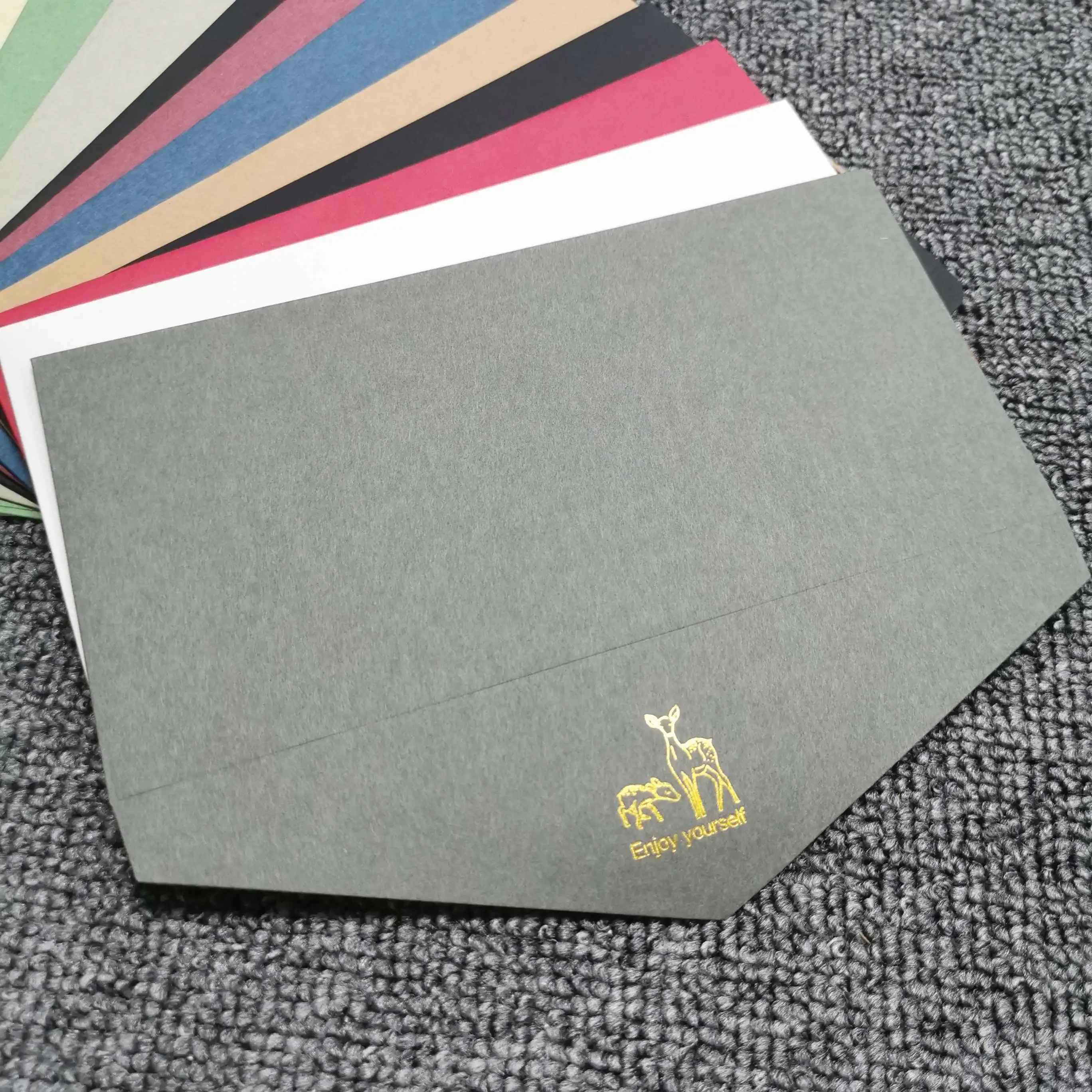 High Quality Custom Printing A7 B6 C5 Size Paper Envelope For Gift Cards Red envelopes