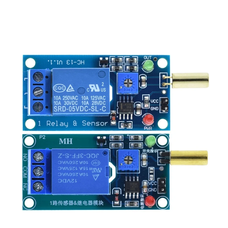 High Quality 12V Output Slant Angle Sensor Relay Module Switch Tilt SW-520D Sensor Module DIY