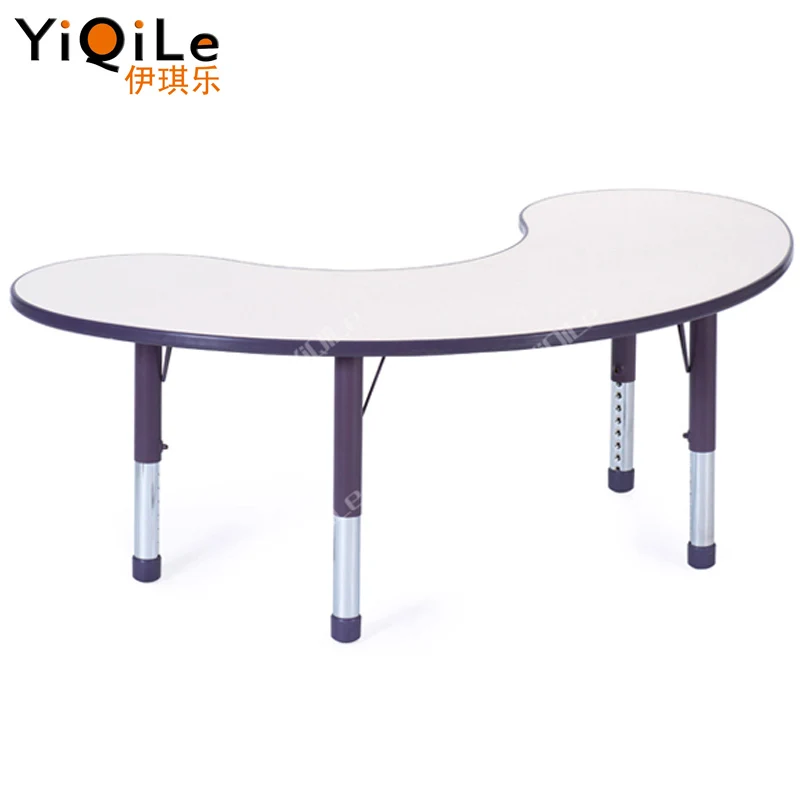 Детская мебель для детского сада YIQILE на 6 человек, поднимается отдельно, однотонный стол для детского сада, столы и стулья