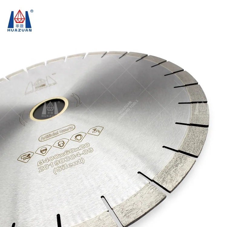 Huazuan Silent Type Diamond Saw Blade for Quartz Artificial Stone