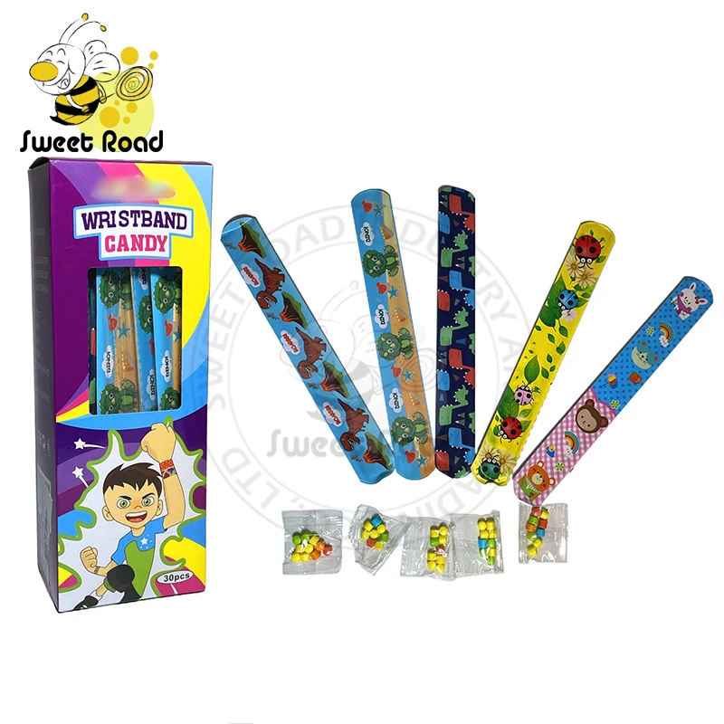 Wristband Watch with Press Sugar Candy