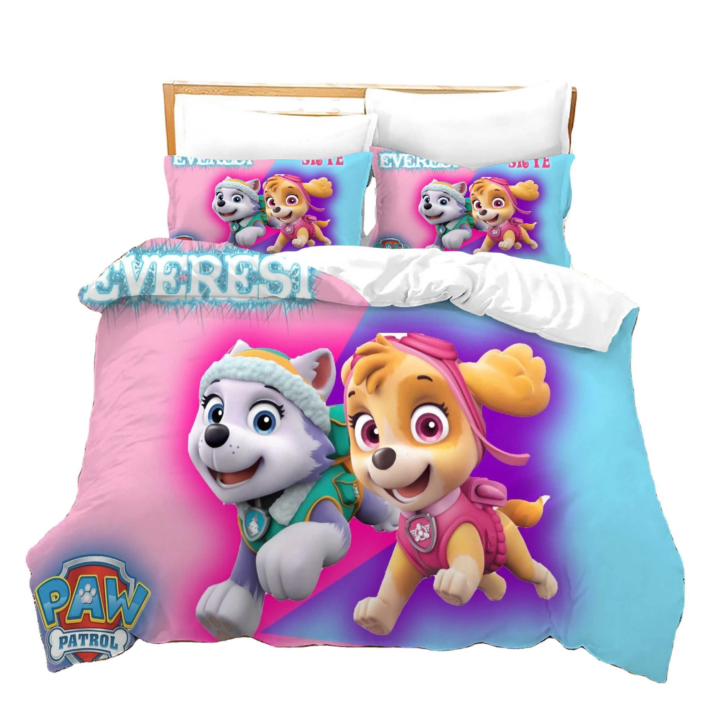 Top Quality Kids Bedding Set Beautiful Design 3d Duvet Cover Set WOW DOG 2nd Bed Sheets From China