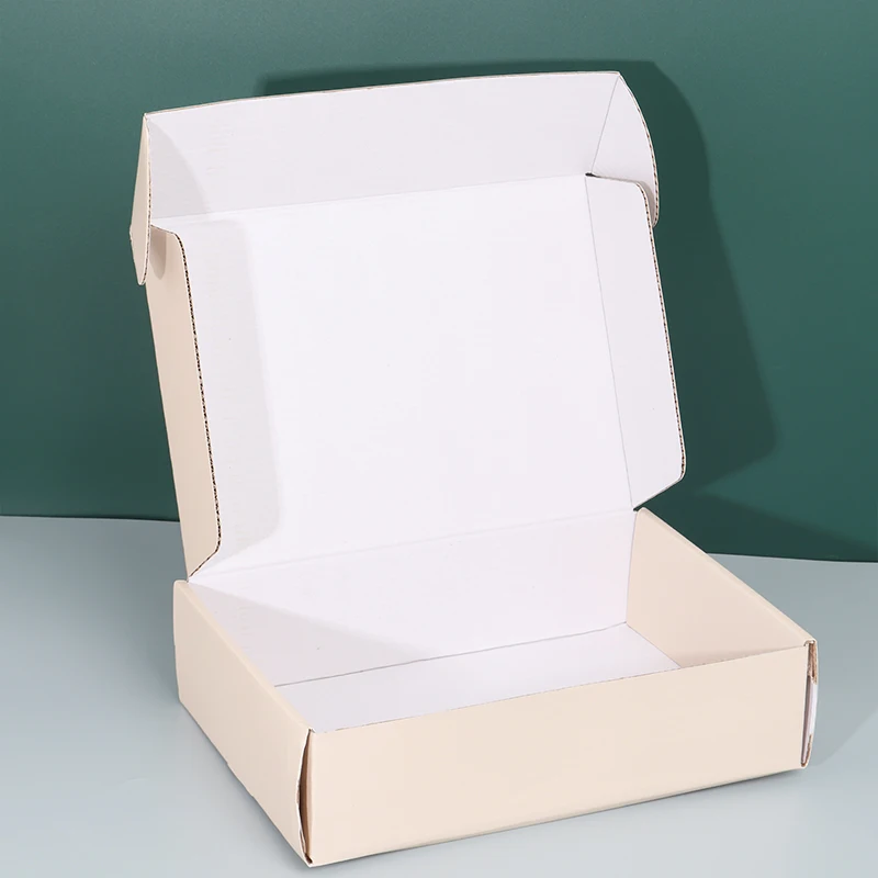 Factory custom custom logo pattern multi-color optional paper durable corrugated packaging cosmetics gift corrugated box