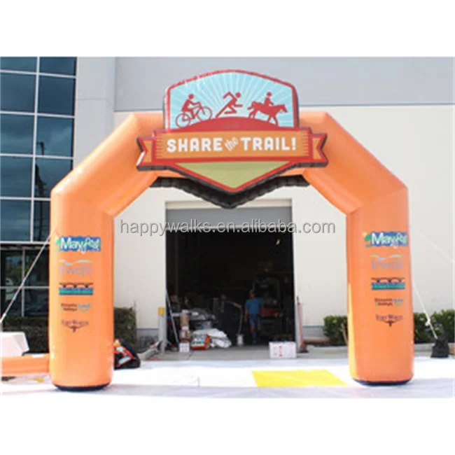 2023 hot sale pink inflatable finish line arch carnival competition starting point inflatable arch