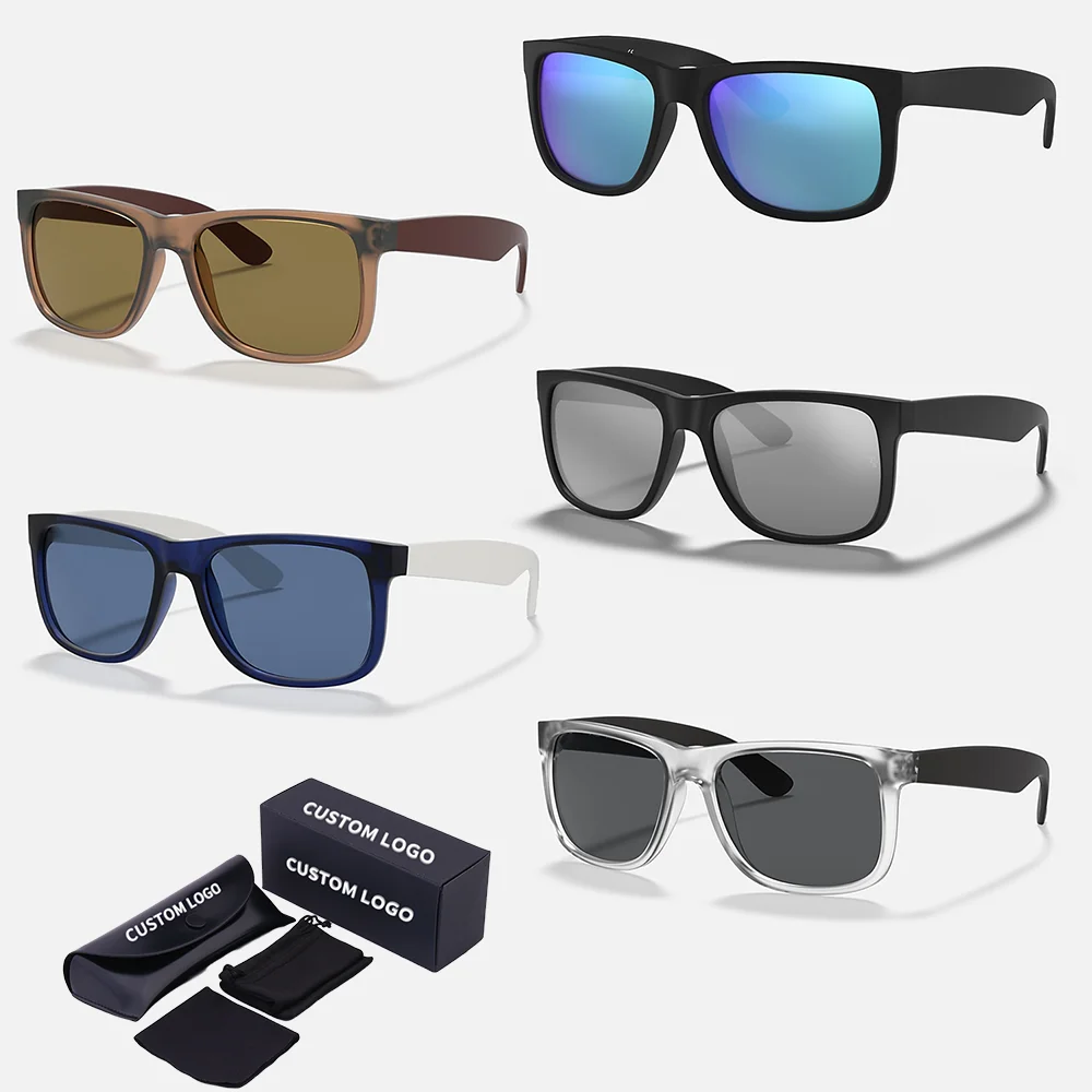 Classic Square 4165 Sunglasses Polarized For Men Luxury Designer Glasses High Quality Matte Black Frame Lightweight Shades