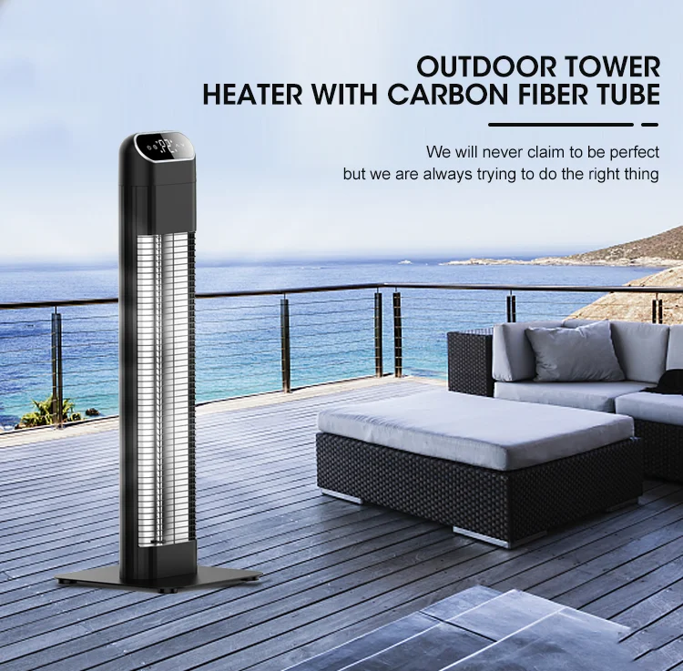 High Quality Halogen infrared heating panel Garden Patio electric heater Portable Telescopic outdoor heaters