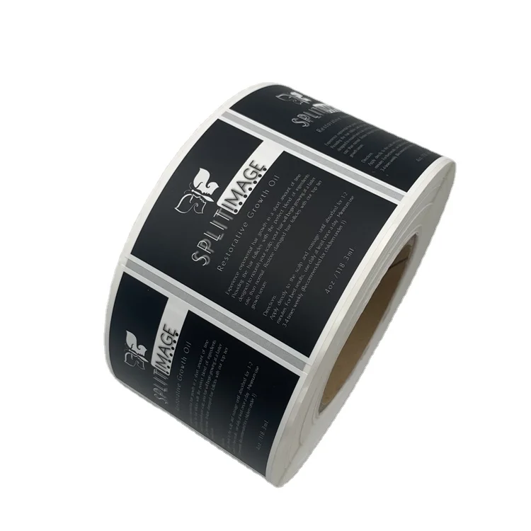 Custom Logo Sticker, Custom Printed Waterproof Synthetic Paper Adhesive Round Logo Sticker