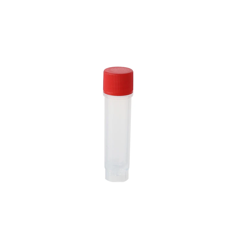 Quick delivery in stock 2ml multiple colors external thread lab freezing plastic tube sterile cryogenic vial