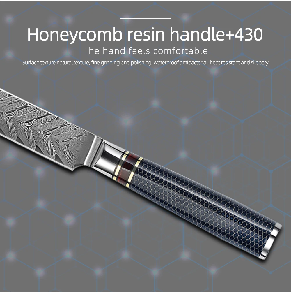 Hot Selling 5 Inch VG10 Damascus Steel Steak Knife