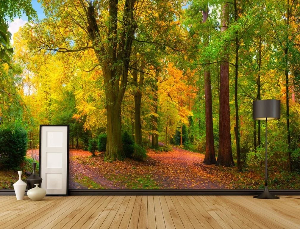 ZHIHAI Fresh natural landscape woods beauty background wall luxury mural wallpaper 3d