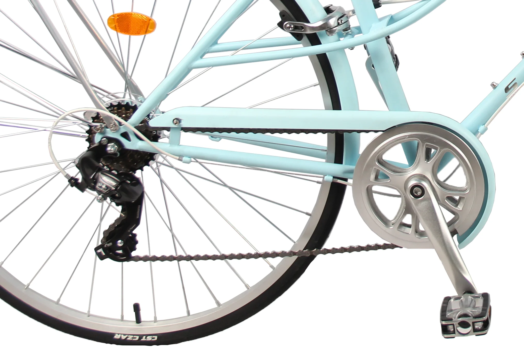 Color can be customized classic modern 700C steel frame seal bearing city bicycle