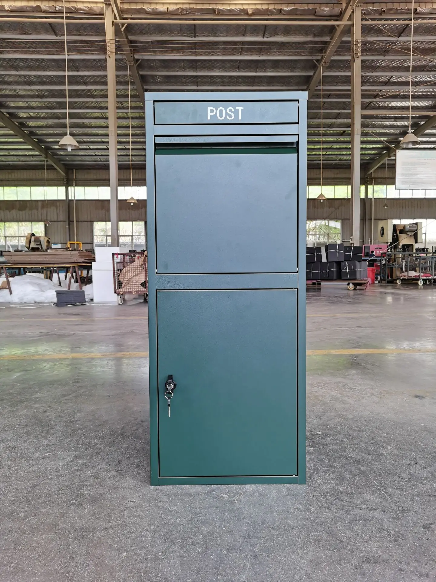 JAS-157 Anti Theft Outdoor Smart Mailbox Metal Parcel Delivery Box for Home Letter Drop Mail Box