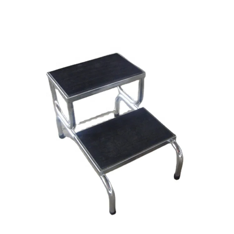 BT-SE007 Hot sale 304 stainless steel medical step stools / Strong and stable Double-deck step ladder 280 mm