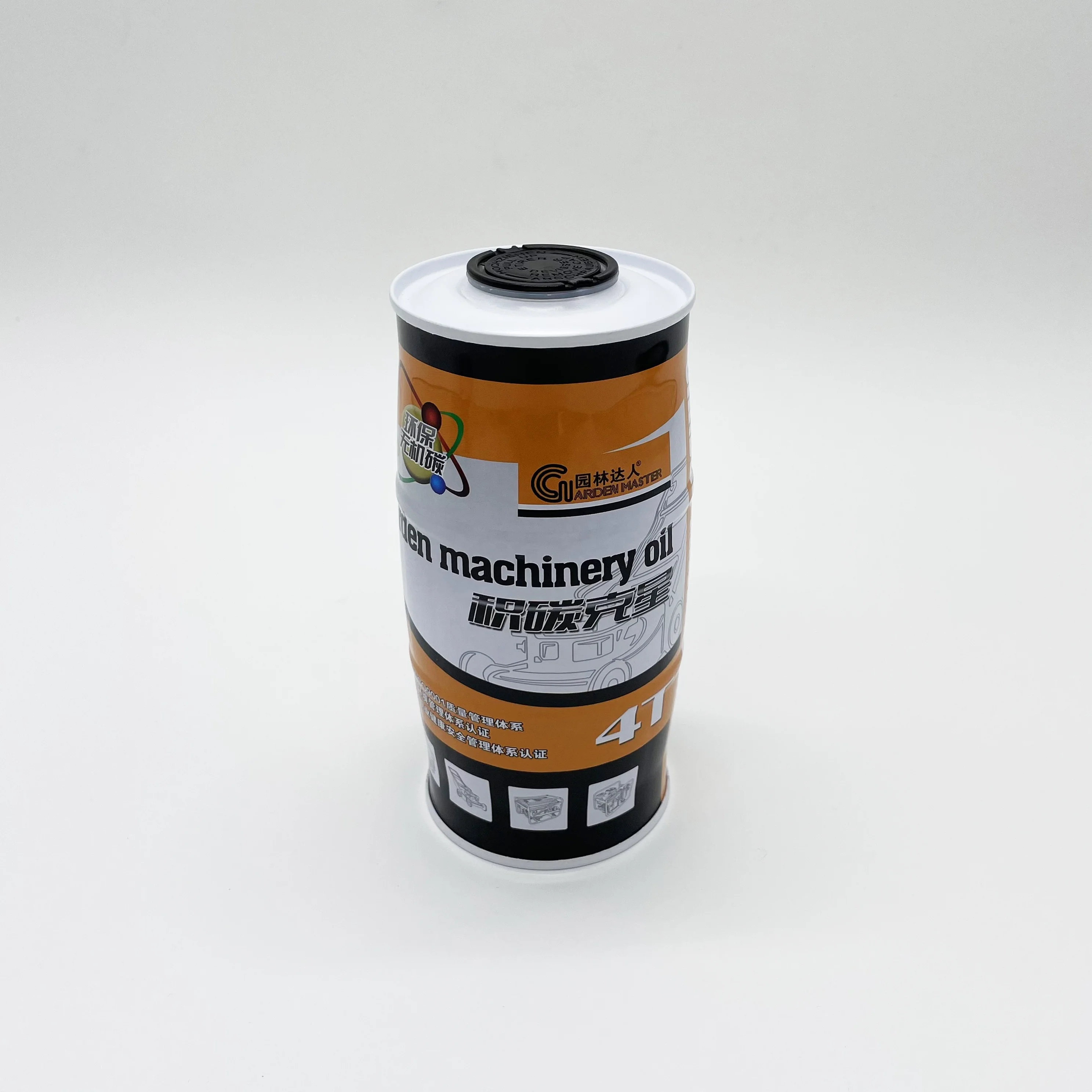 Metal package tank for engine oil metal tin cans with spout