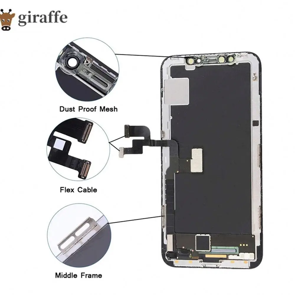 Дешевый ЖК-дисплей OEM качества для iPhone X