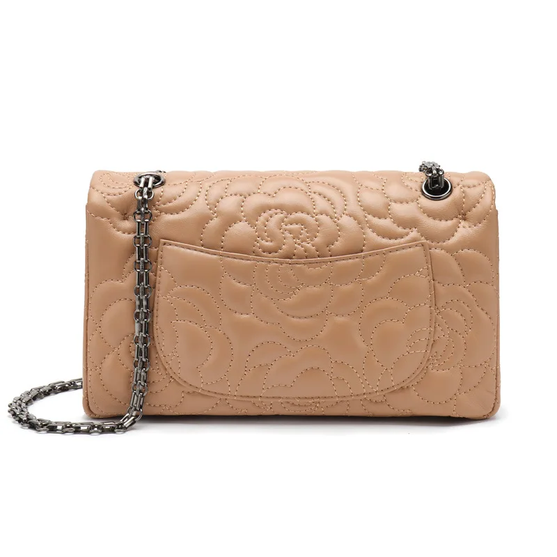 Уникальные красивые сумки с цветочной вышивкой из натуральной кожи 2024 женские нового дизайна роскошные цепочками