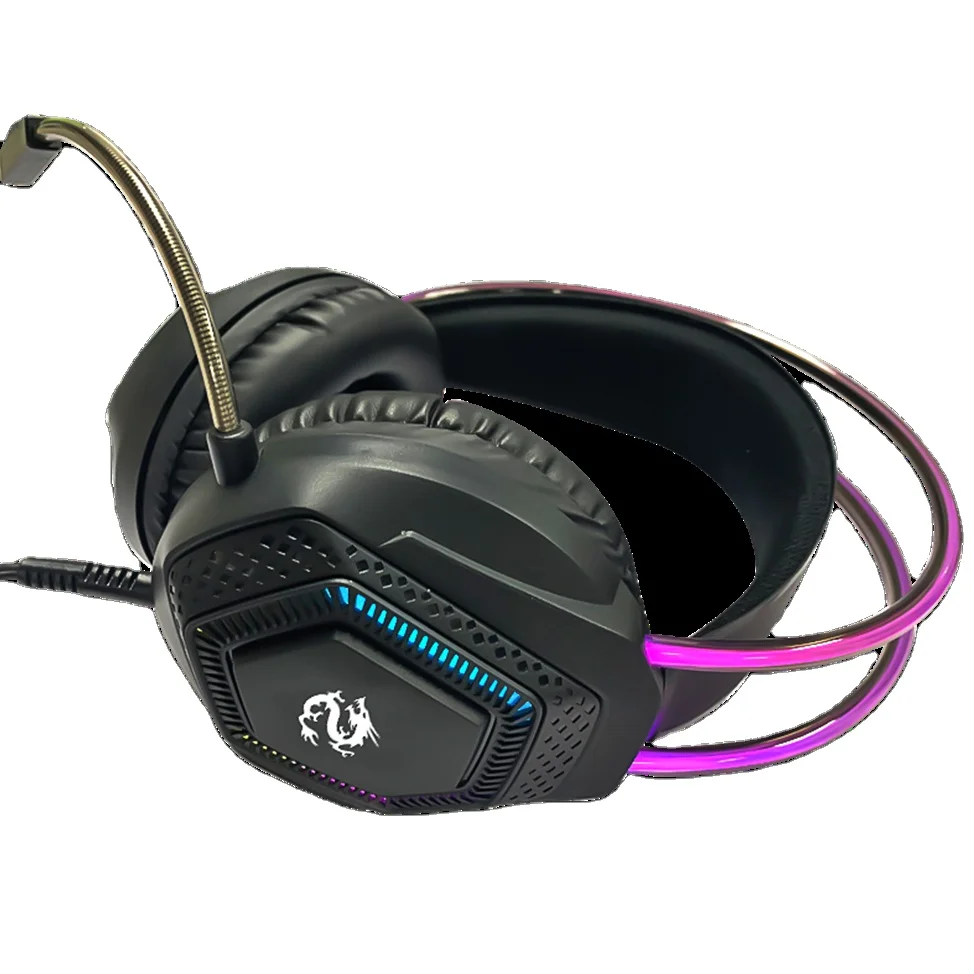 50mm high fidelity neodymium  magnetic  Exclusive Private Model Ergonomic Design RGB Gaming Headset