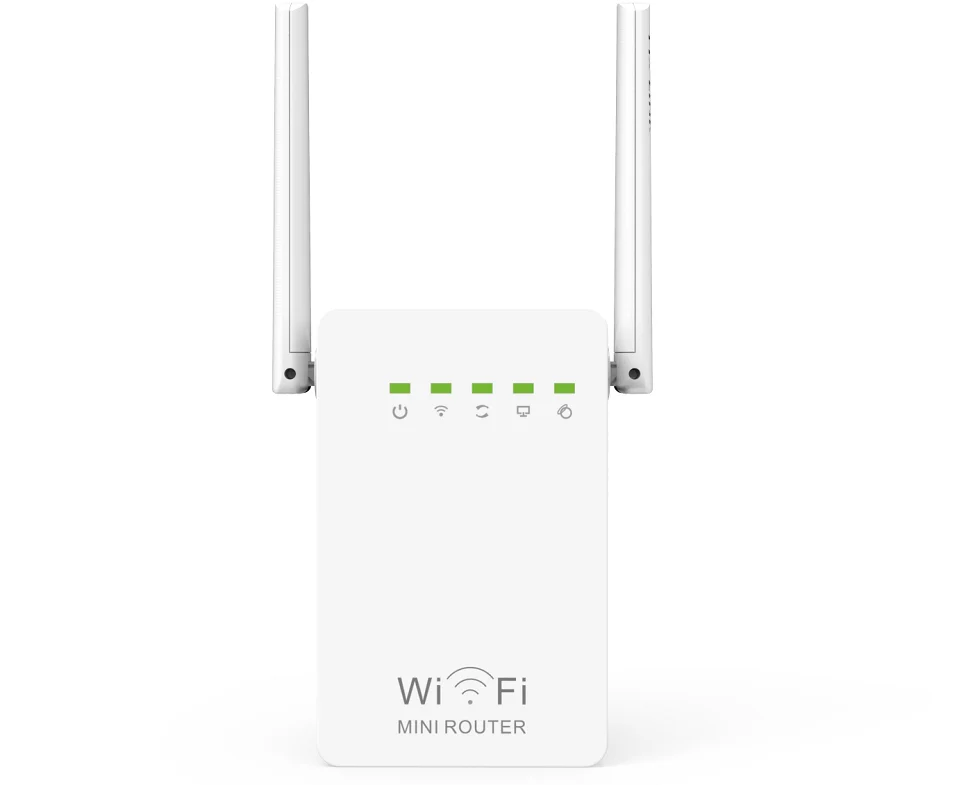 300M Double Flat Antenna Dual Network Wireless WIFI Router Repeater WR13 Wireless Range Signal Booster