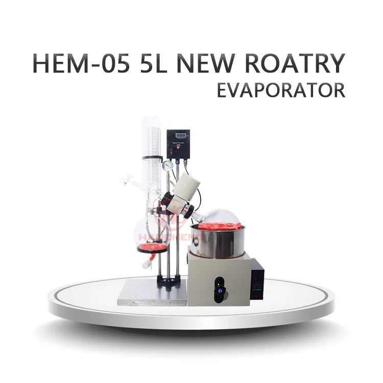 High efficient 5l capacity alcohol distillation rotary evaporator