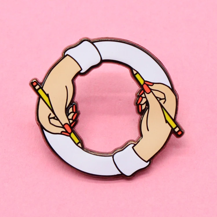 Number Lapel Wedding Enamel Manufacturers China Black Rose Gold Wholesale Pins Art Harp Pin
