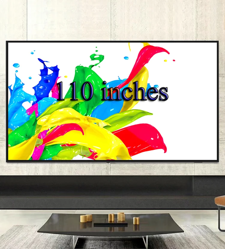 Smart TV 65/75/85/100/ 110inch television smart large-size commercial smart tv 4K with android wifi TV 110inch